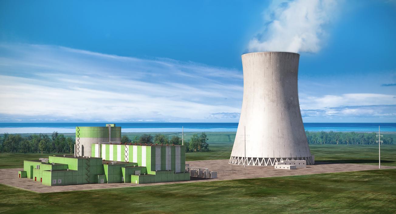 3D Nuclear Power Plant 2