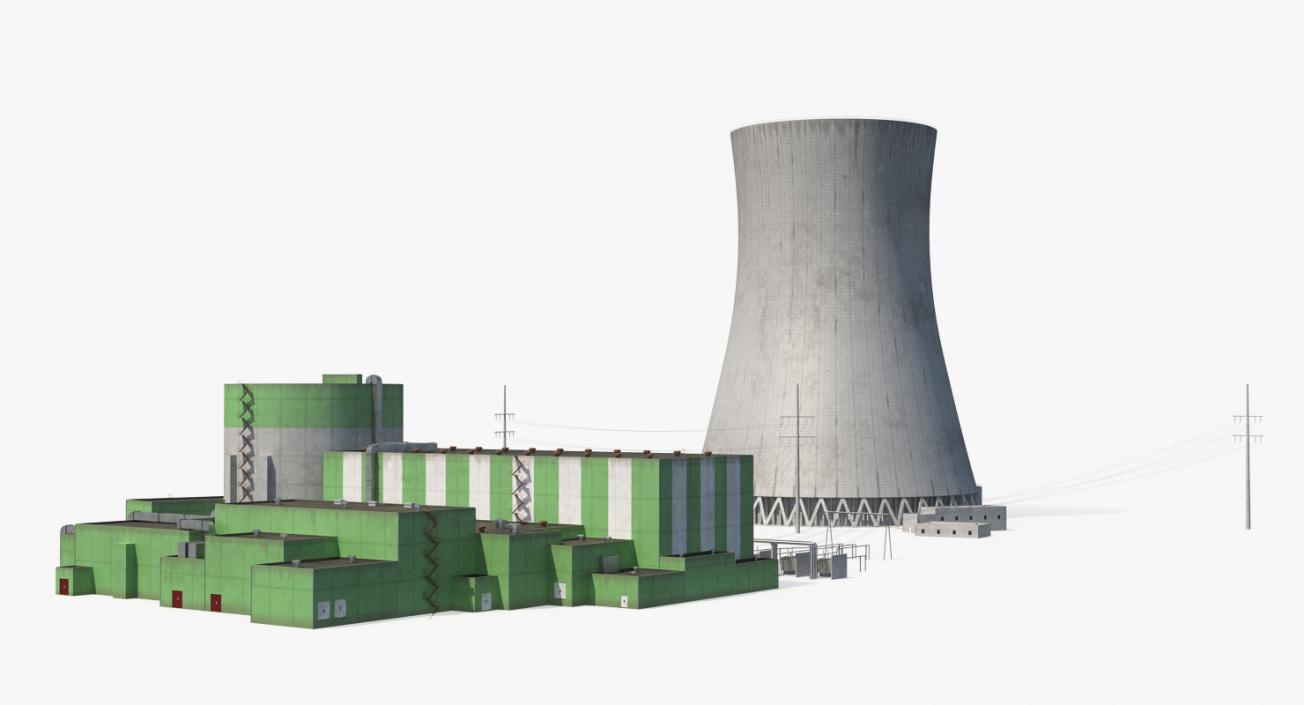 3D Nuclear Power Plant 2