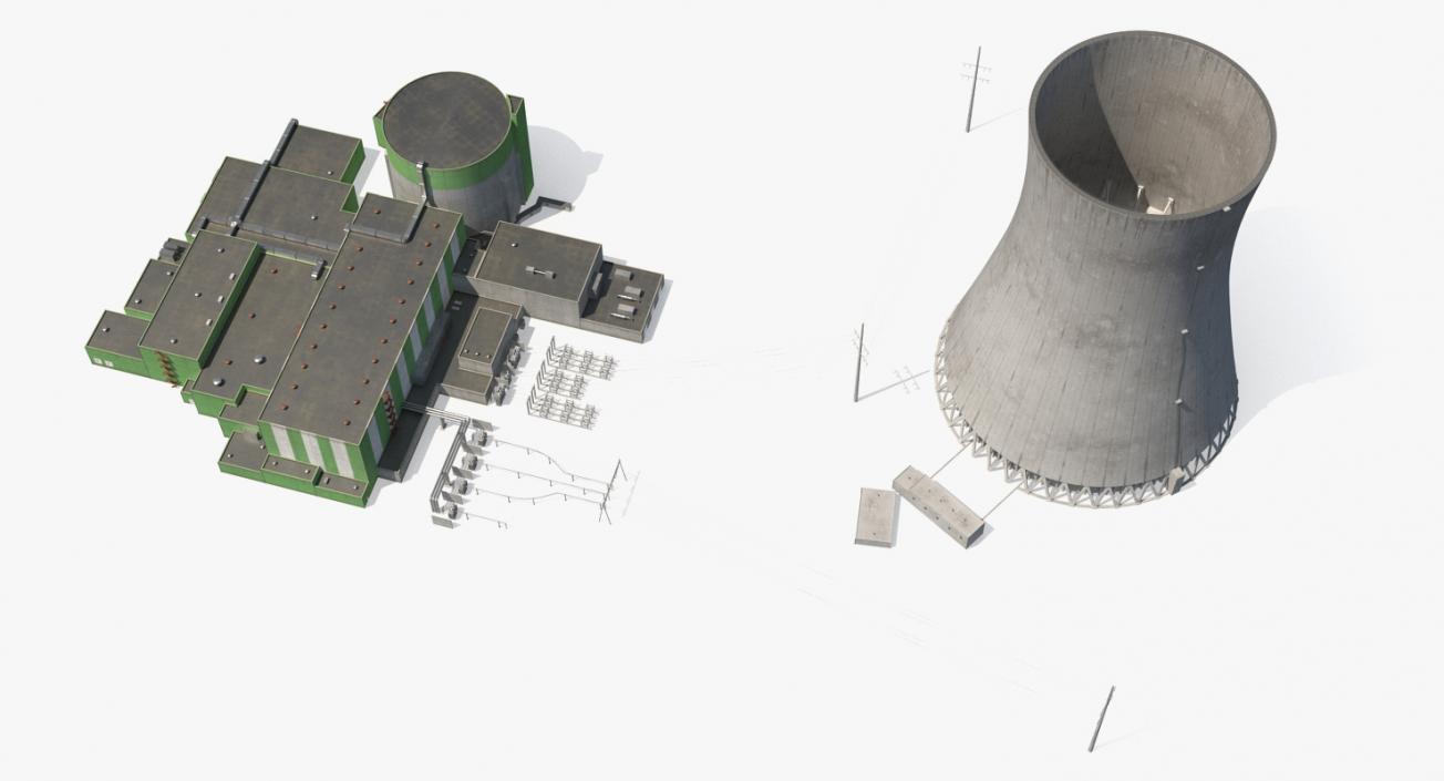 3D Nuclear Power Plant 2