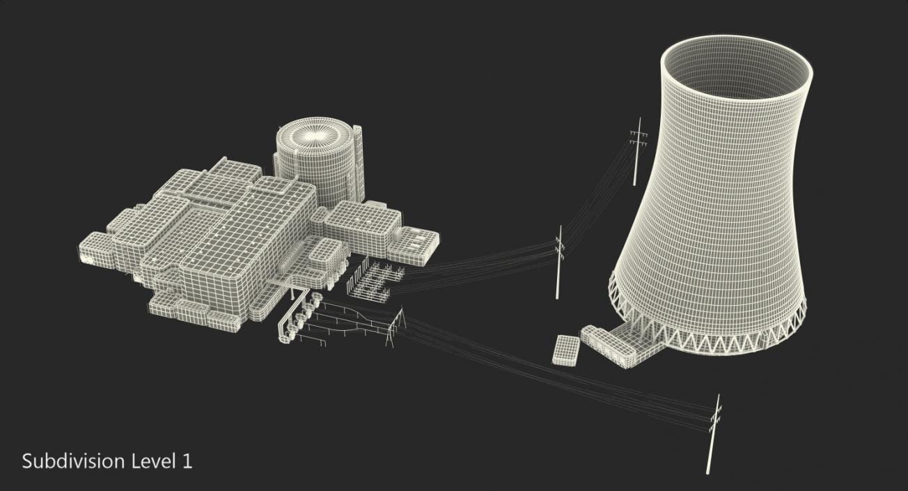 3D Nuclear Power Plant 2