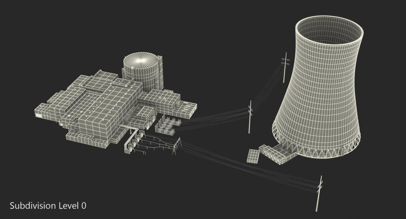 3D Nuclear Power Plant 2