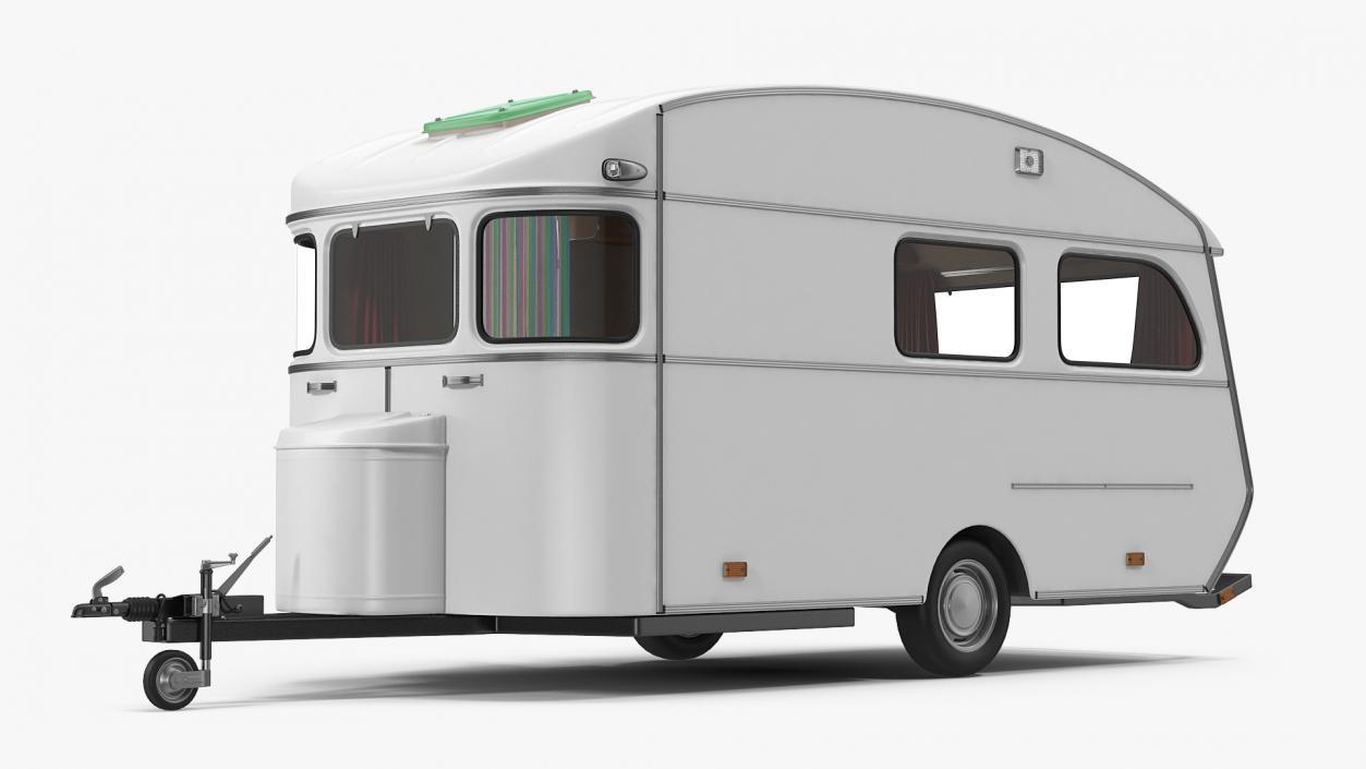 3D model Vintage Caravan Generic Rigged