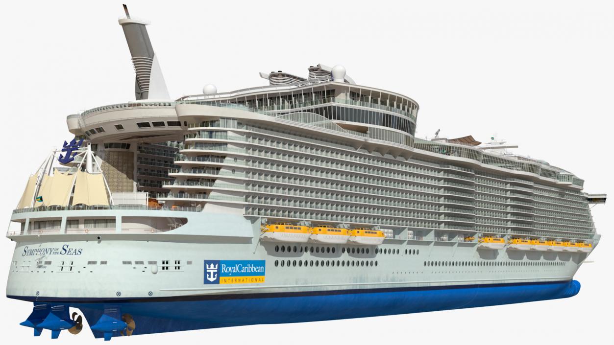 Oasis Class Cruise Ship Symphony of The Seas 3D model