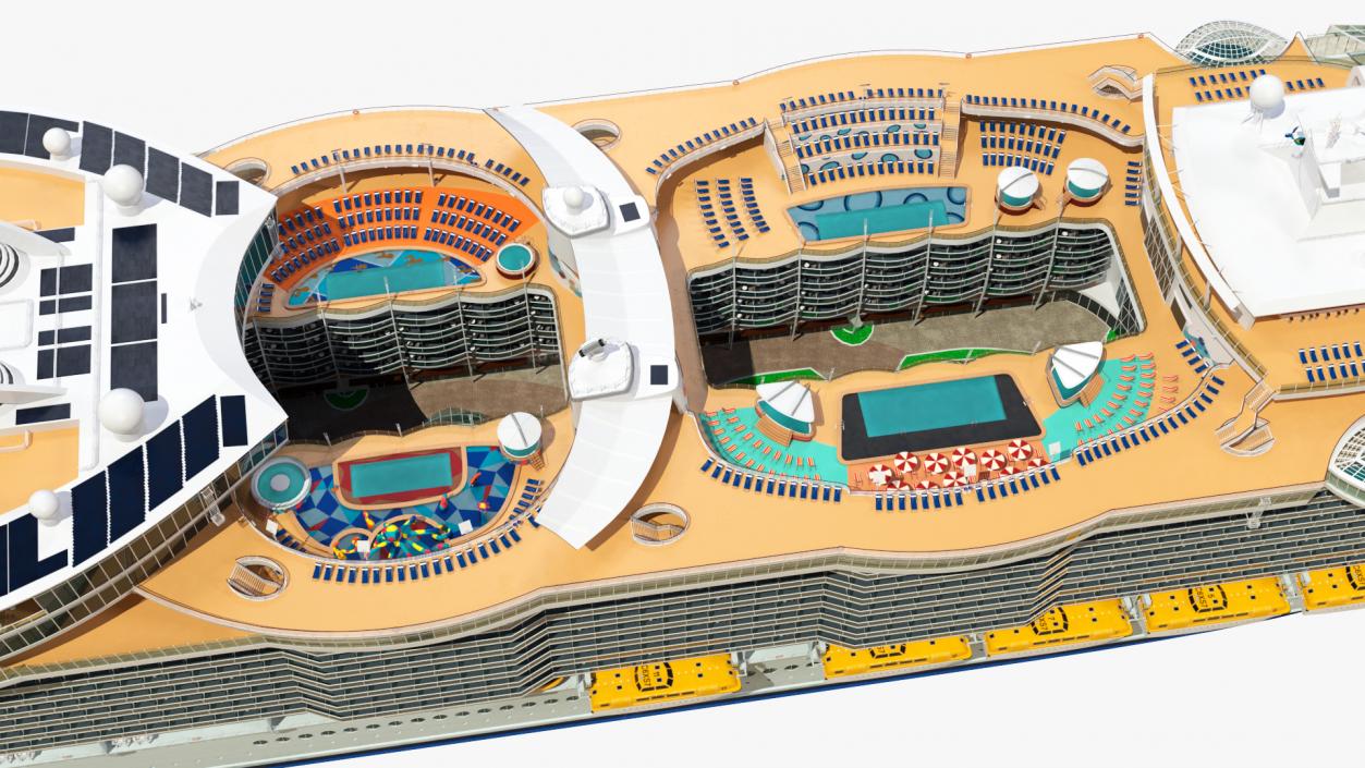 Oasis Class Cruise Ship Symphony of The Seas 3D model