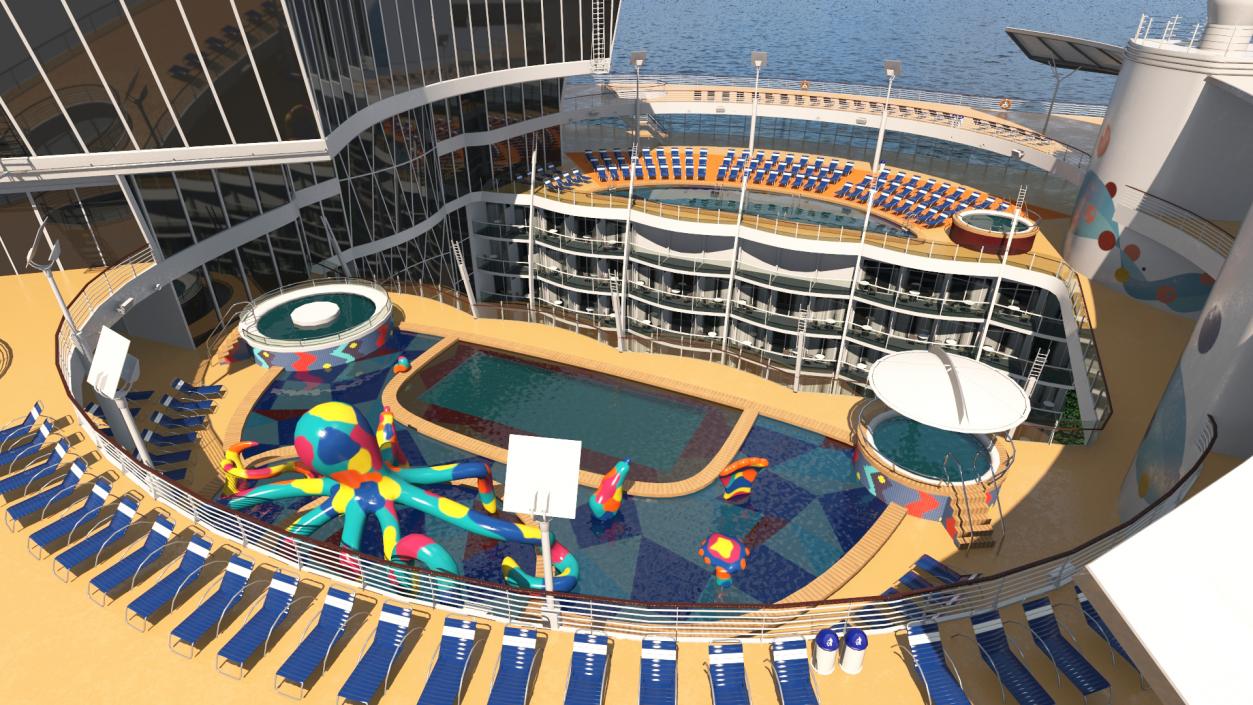 Oasis Class Cruise Ship Symphony of The Seas 3D model