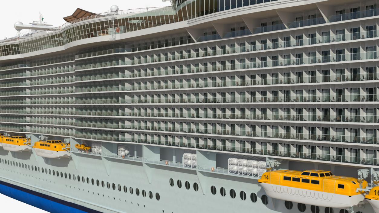 Oasis Class Cruise Ship Symphony of The Seas 3D model