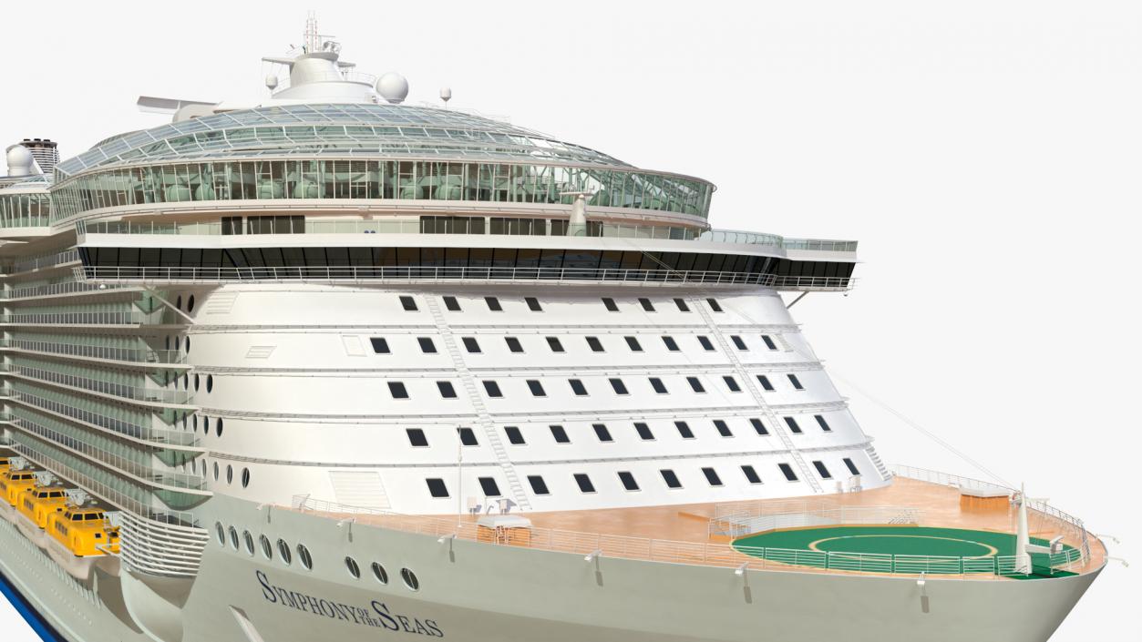 Oasis Class Cruise Ship Symphony of The Seas 3D model