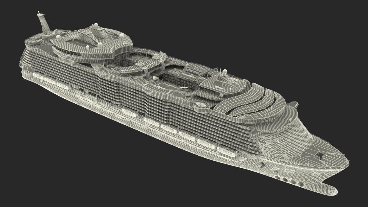 Oasis Class Cruise Ship Symphony of The Seas 3D model