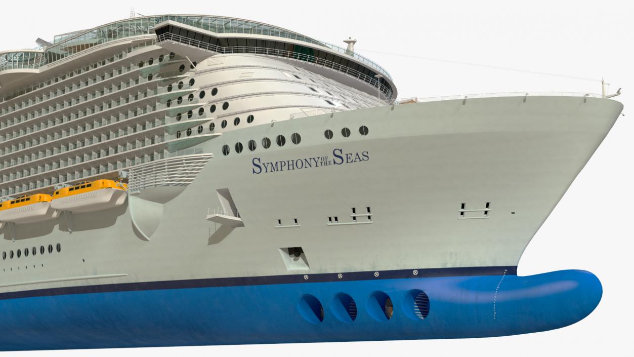 Oasis Class Cruise Ship Symphony of The Seas 3D model