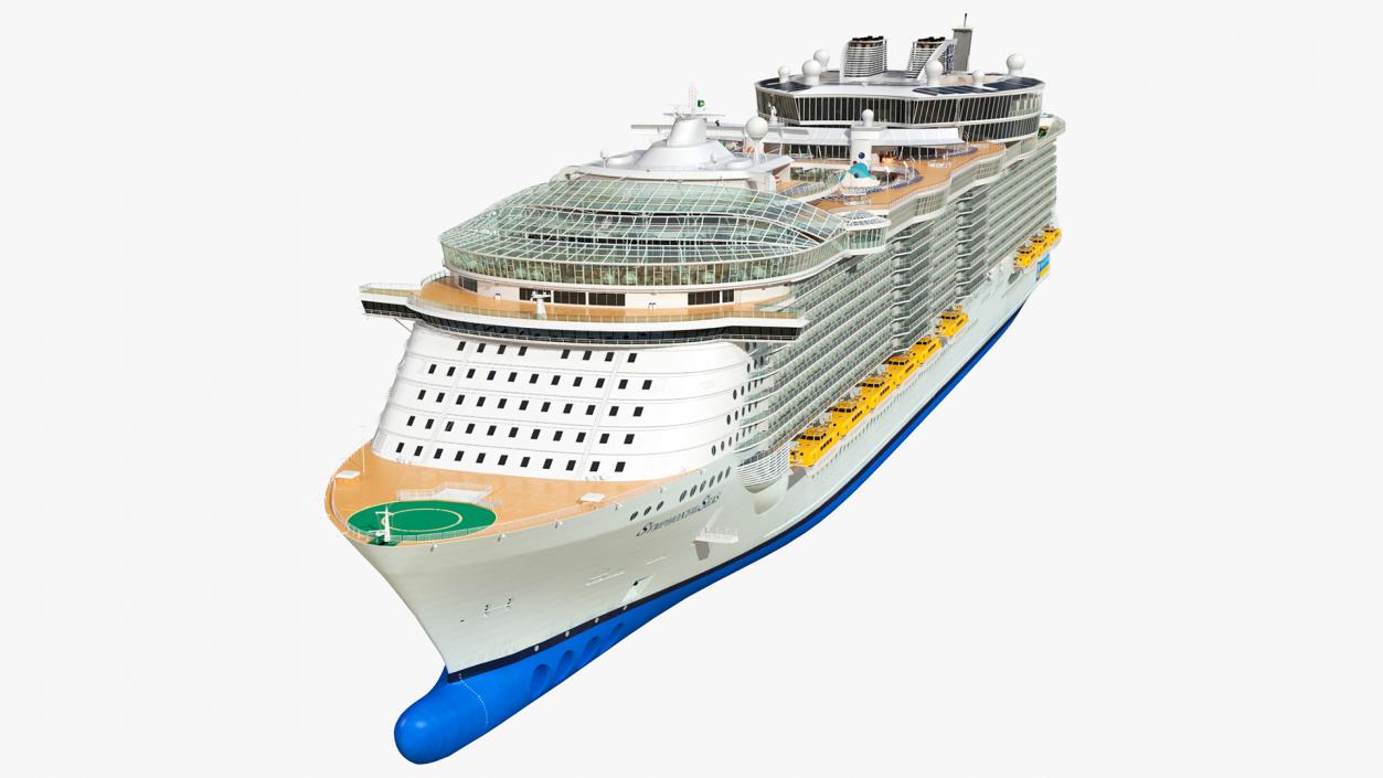 Oasis Class Cruise Ship Symphony of The Seas 3D model