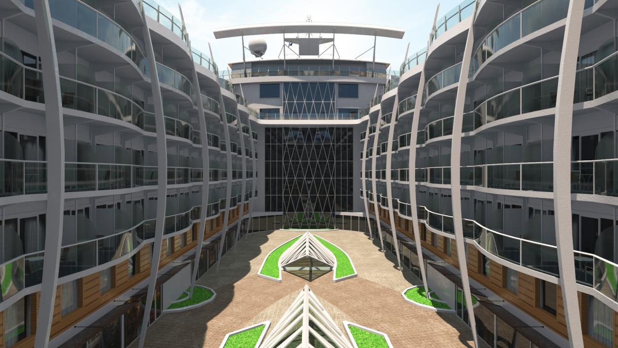 Oasis Class Cruise Ship Symphony of The Seas 3D model