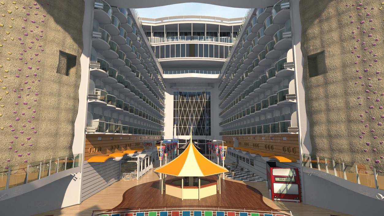 Oasis Class Cruise Ship Symphony of The Seas 3D model