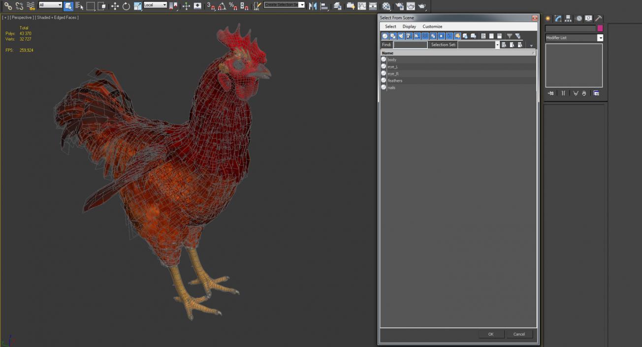 Brown Hen 3D model