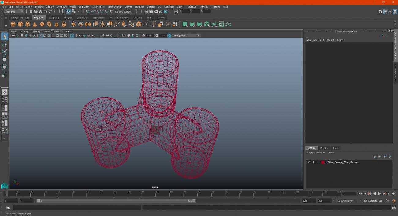 Tribar Coastal Wave Breaker 3D