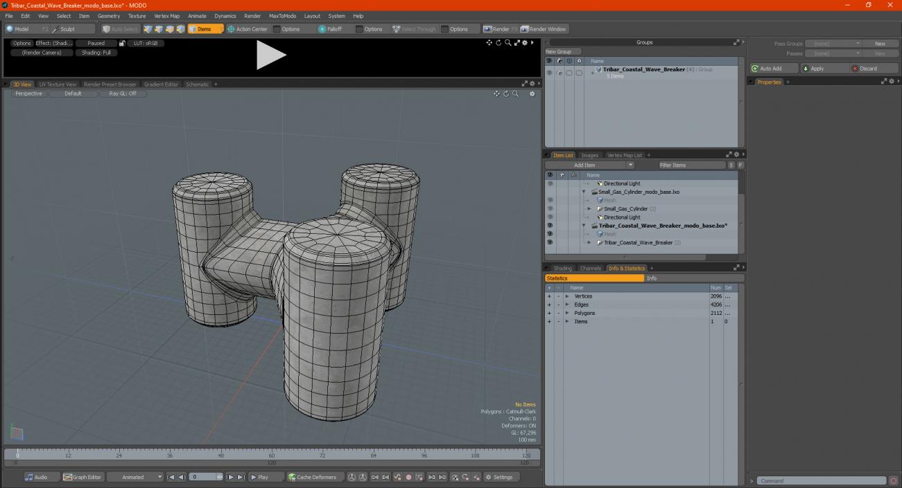 Tribar Coastal Wave Breaker 3D