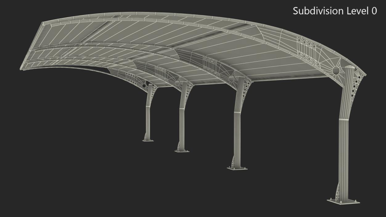 3D Car Parking Shed