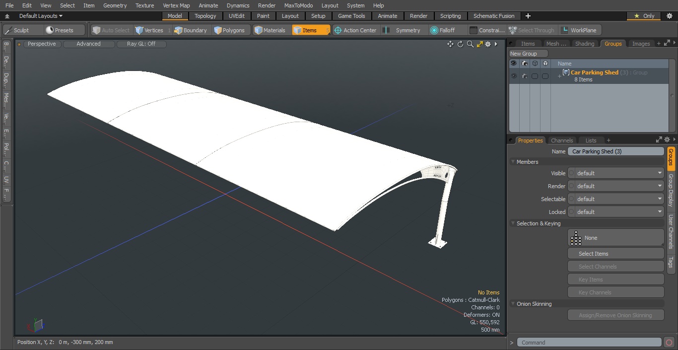 3D Car Parking Shed