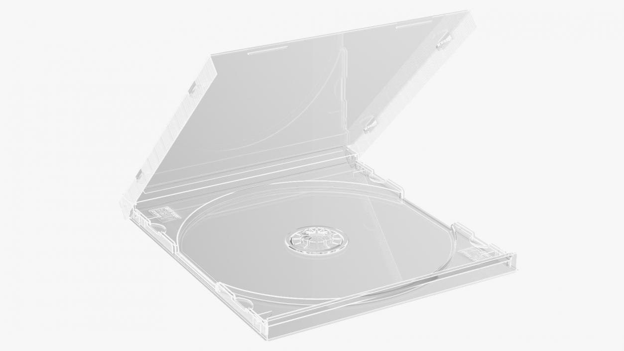 3D Single CD Jewel Case Clear