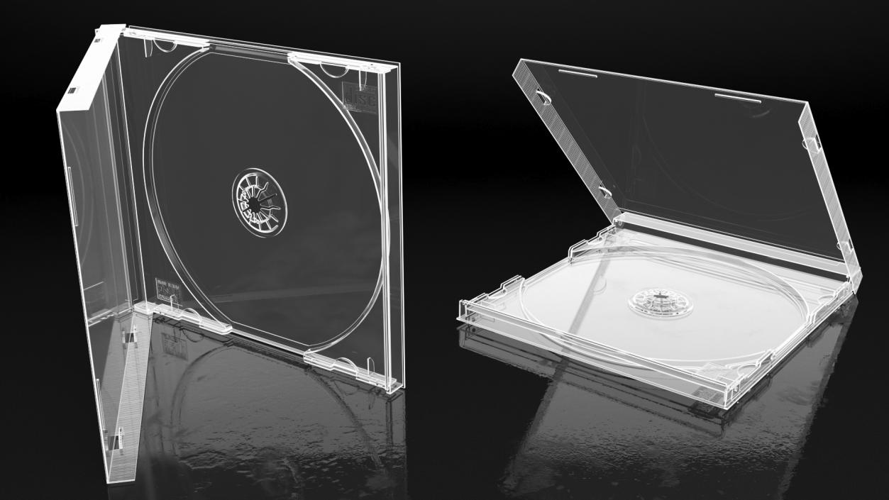 3D Single CD Jewel Case Clear