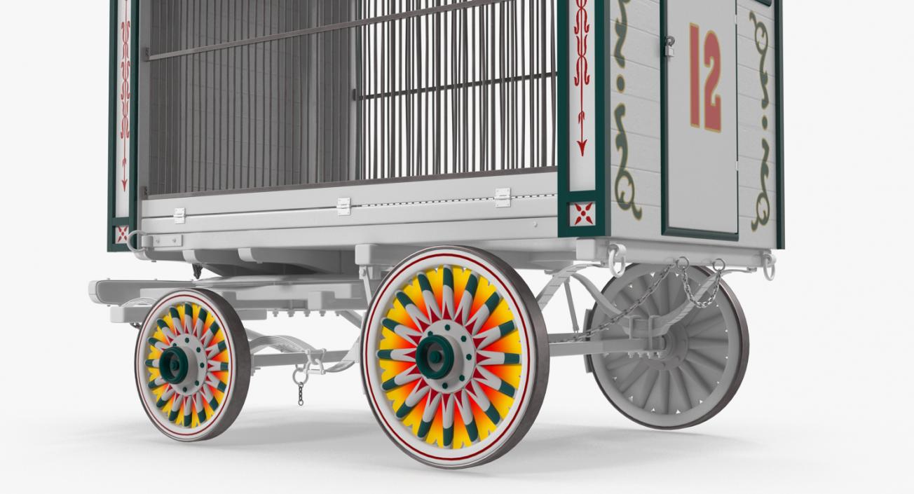 Traveling Circus Wagon 3D