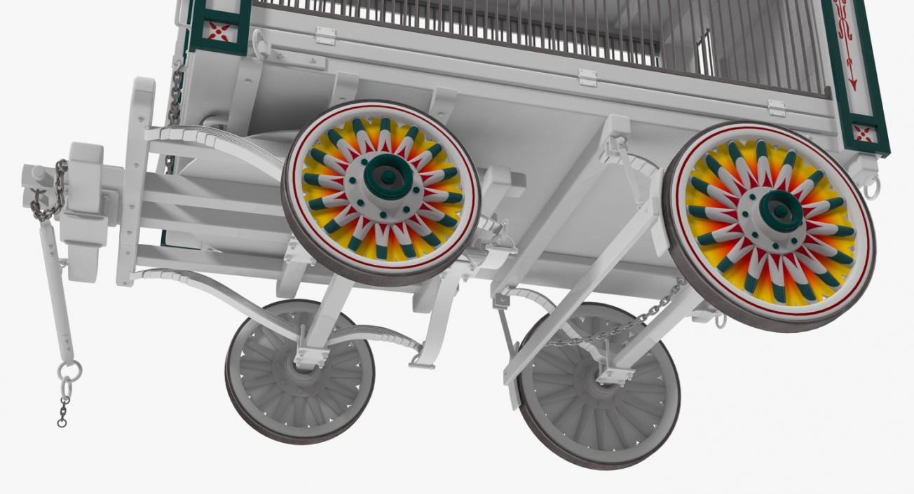 Traveling Circus Wagon 3D