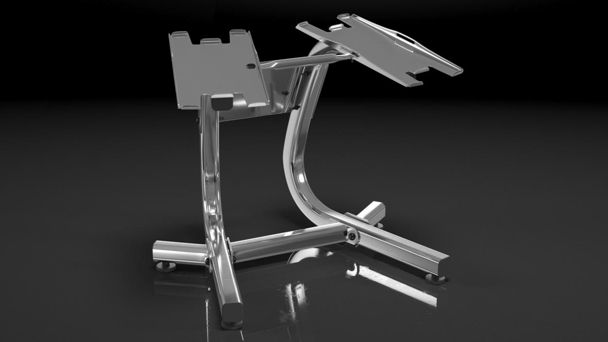 3D Fast Adjusting Dial Dumbbell Rack model