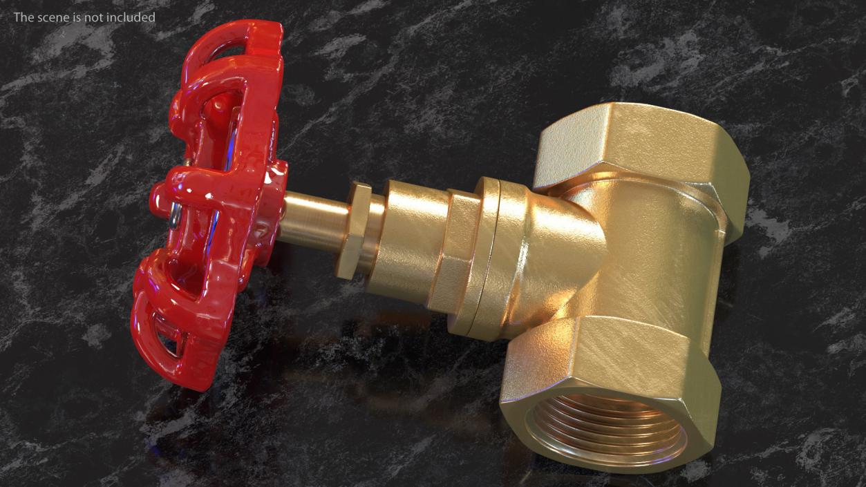 Bronze Water Globe Valve 3D model