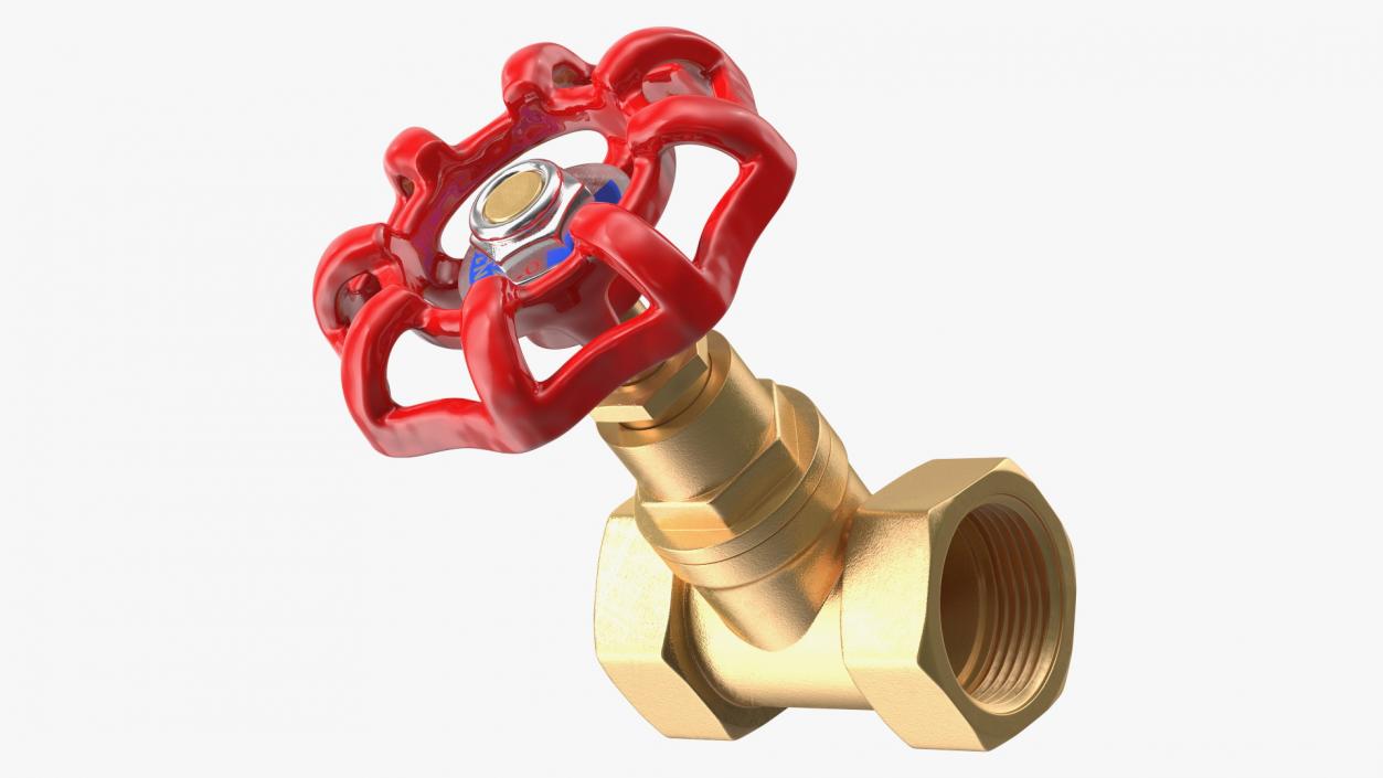 Bronze Water Globe Valve 3D model