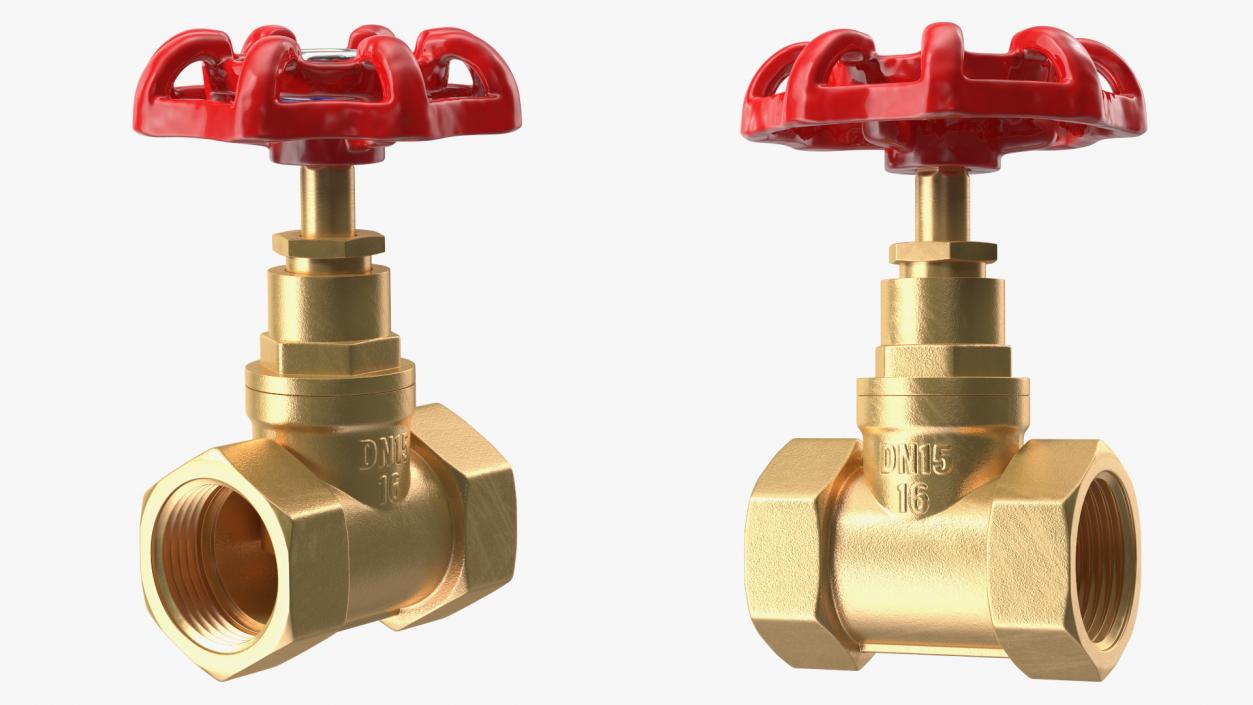 Bronze Water Globe Valve 3D model