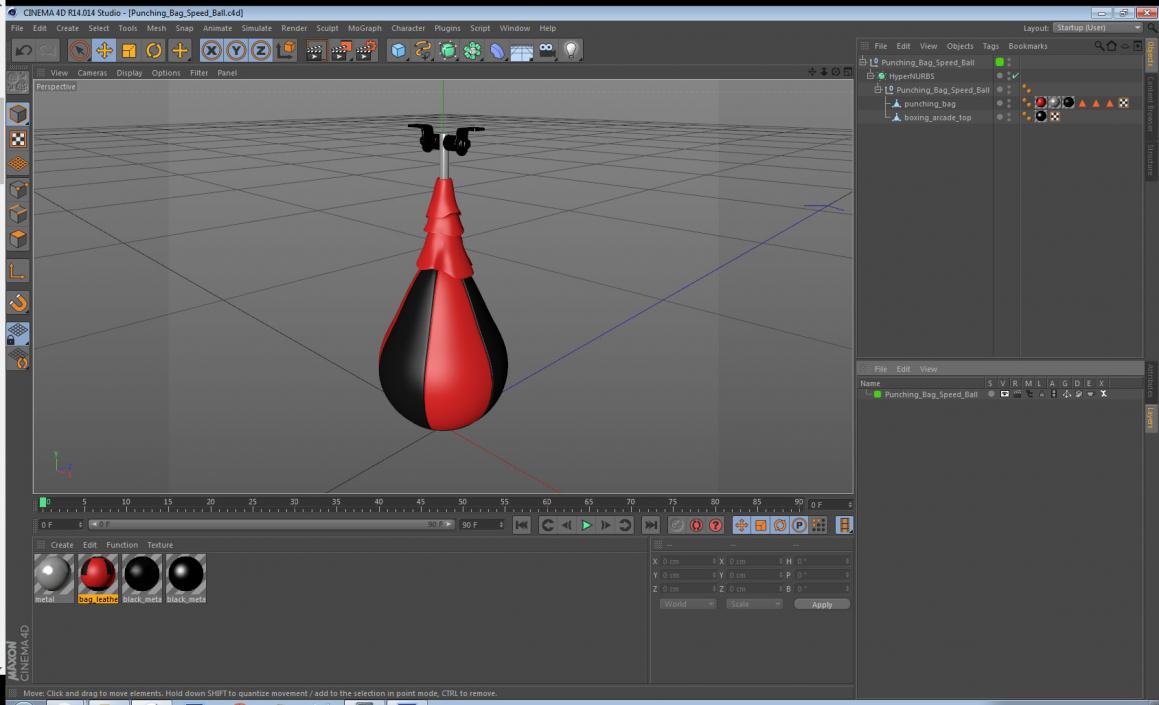 3D Punching Bag Speed Ball model