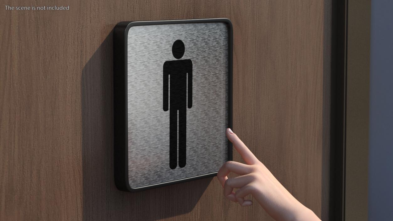 Mens Toilet Compliance Sign 3D