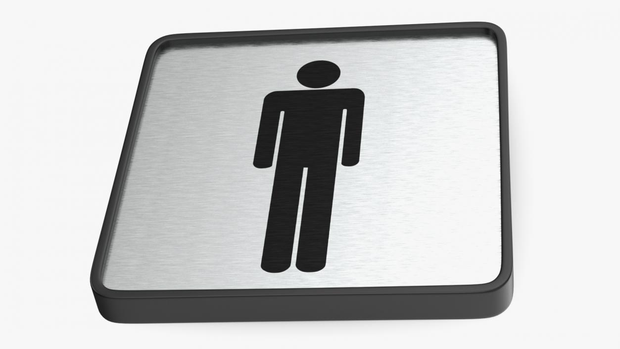 Mens Toilet Compliance Sign 3D