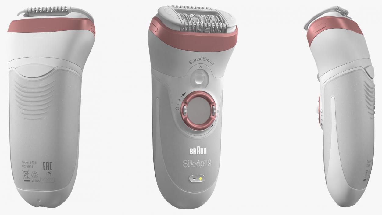 Braun Epilator Silk Epil 9 SensoSmart Pink 3D