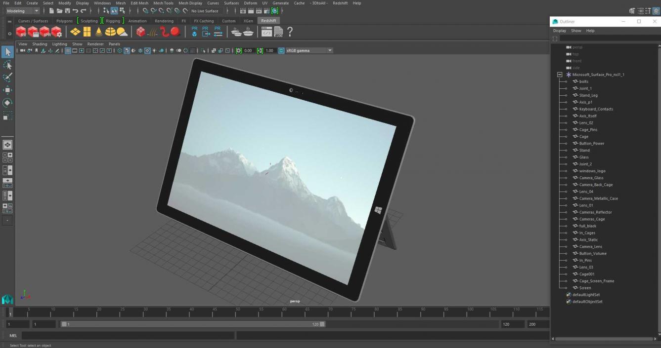 3D Microsoft Surface Pro