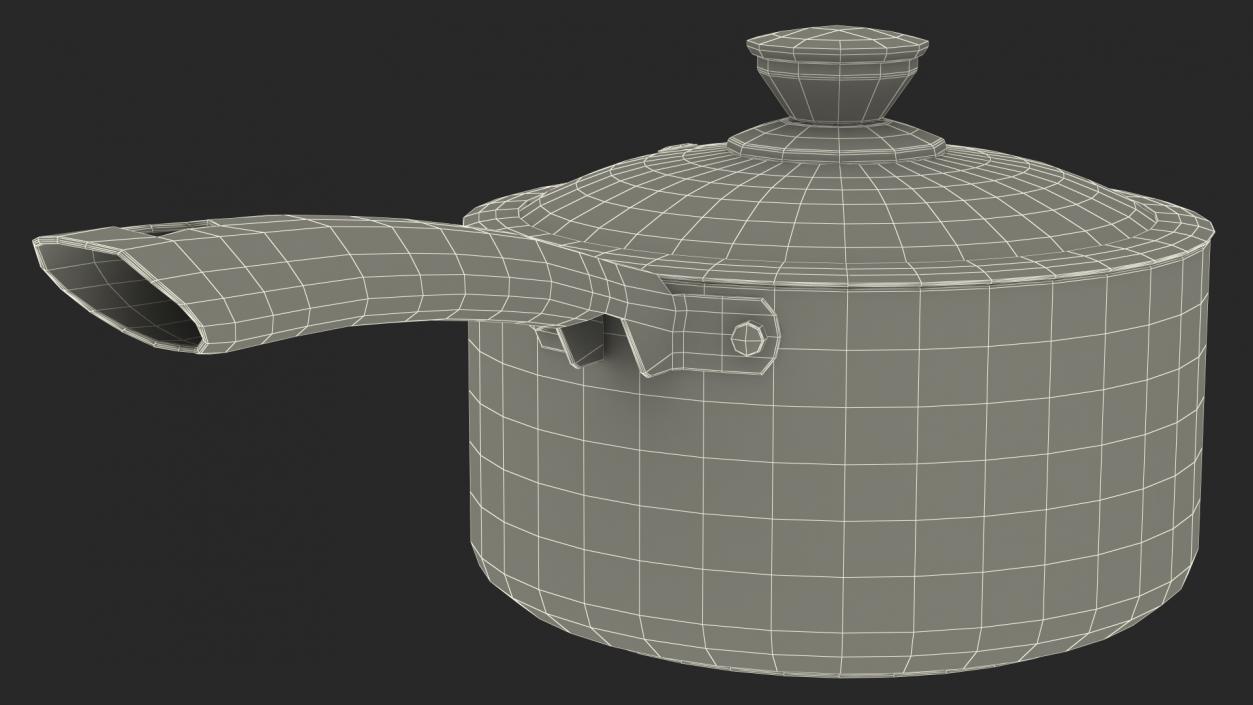 3D Tower Saucepan Set model