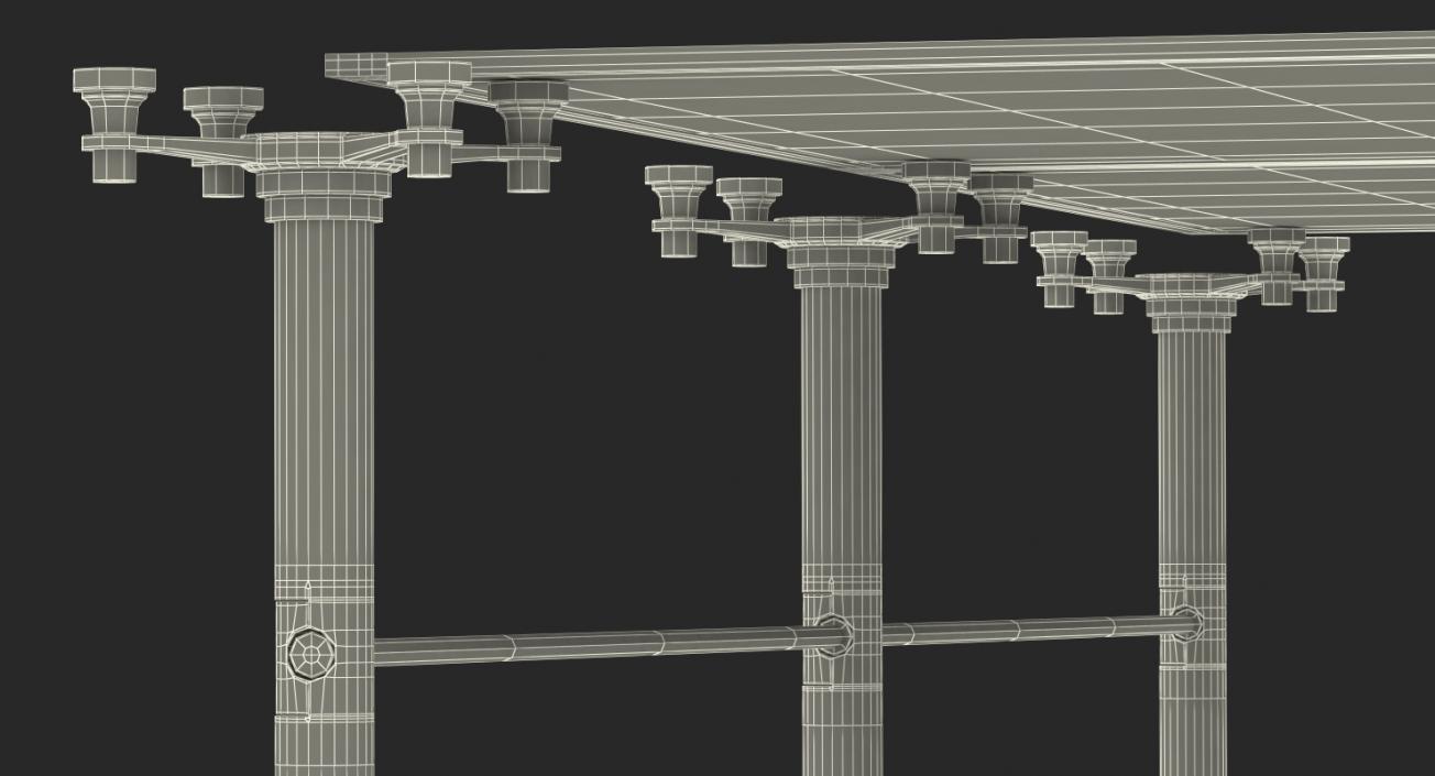 Spider Facade Fixing System 3D