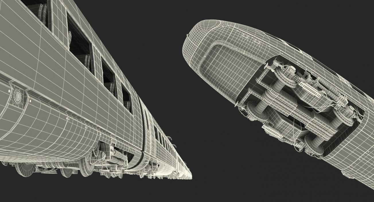 3D Speed Trains 3D Models Collection model