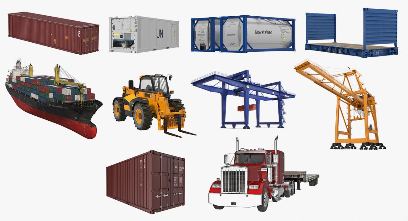 3D model Equipment for Containers Collection