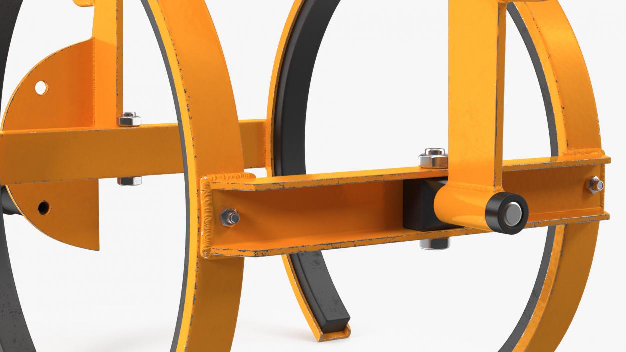 Crane Mounted Drum Lifter and Rotator Rigged 3D model