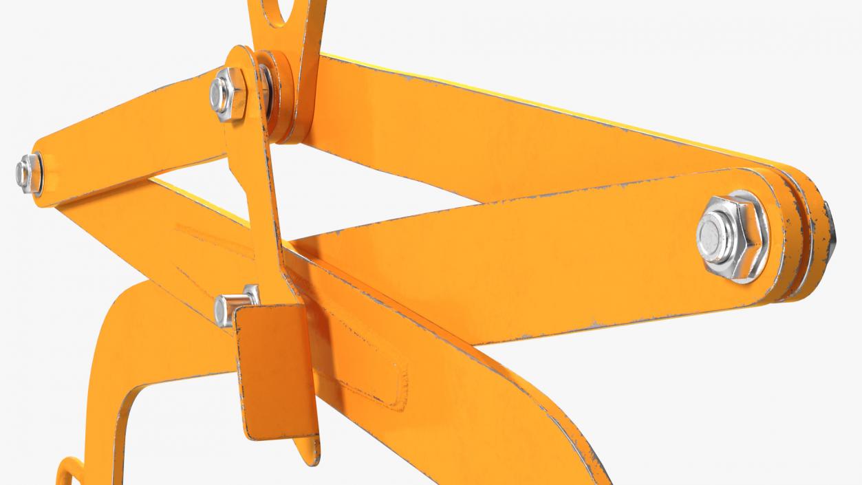 Crane Mounted Drum Lifter and Rotator Rigged 3D model