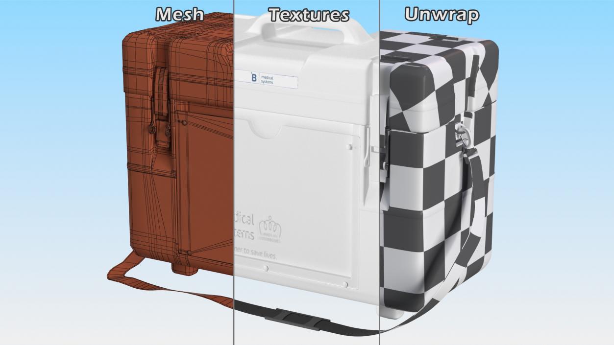 Vaccine Transport Box White 3D