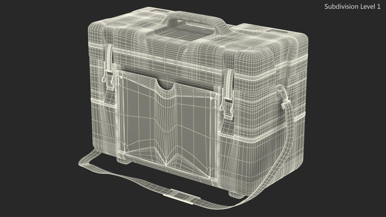 Vaccine Transport Box White 3D