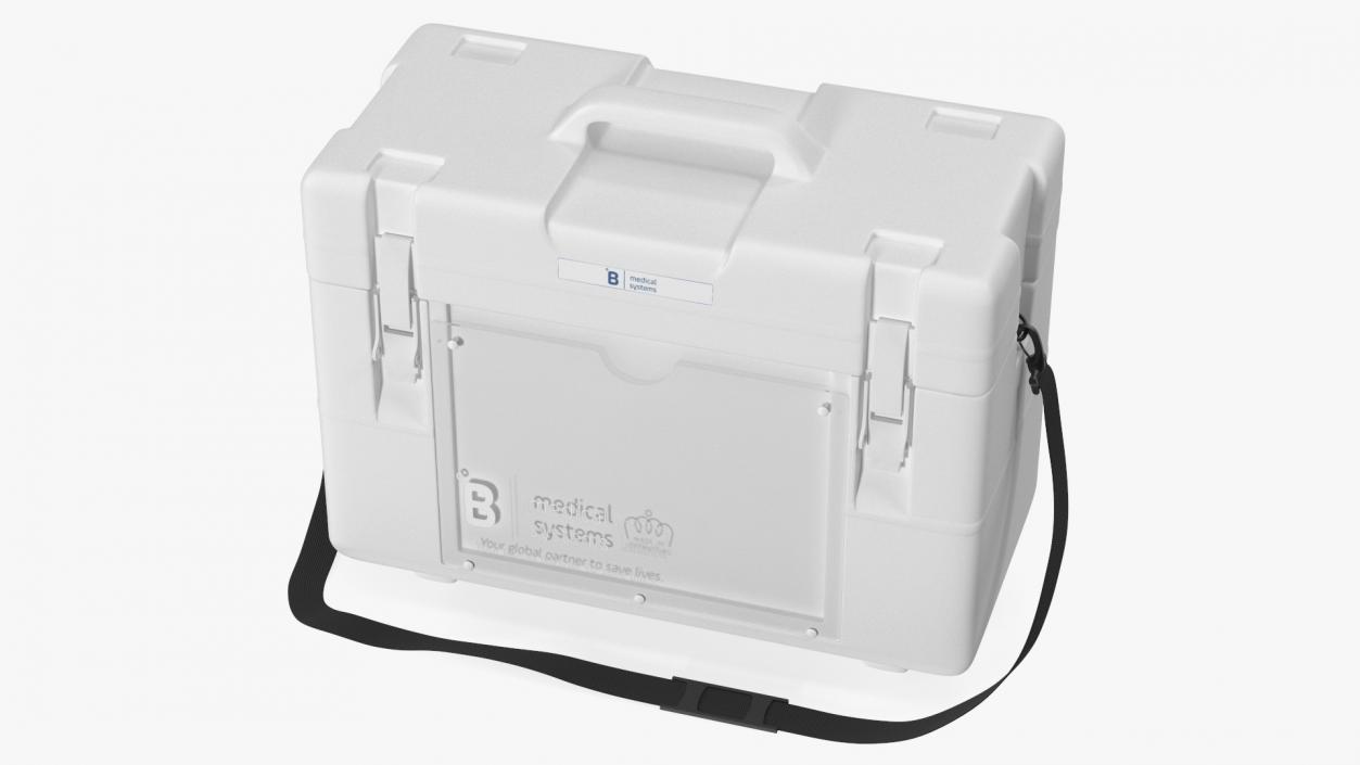 Vaccine Transport Box White 3D