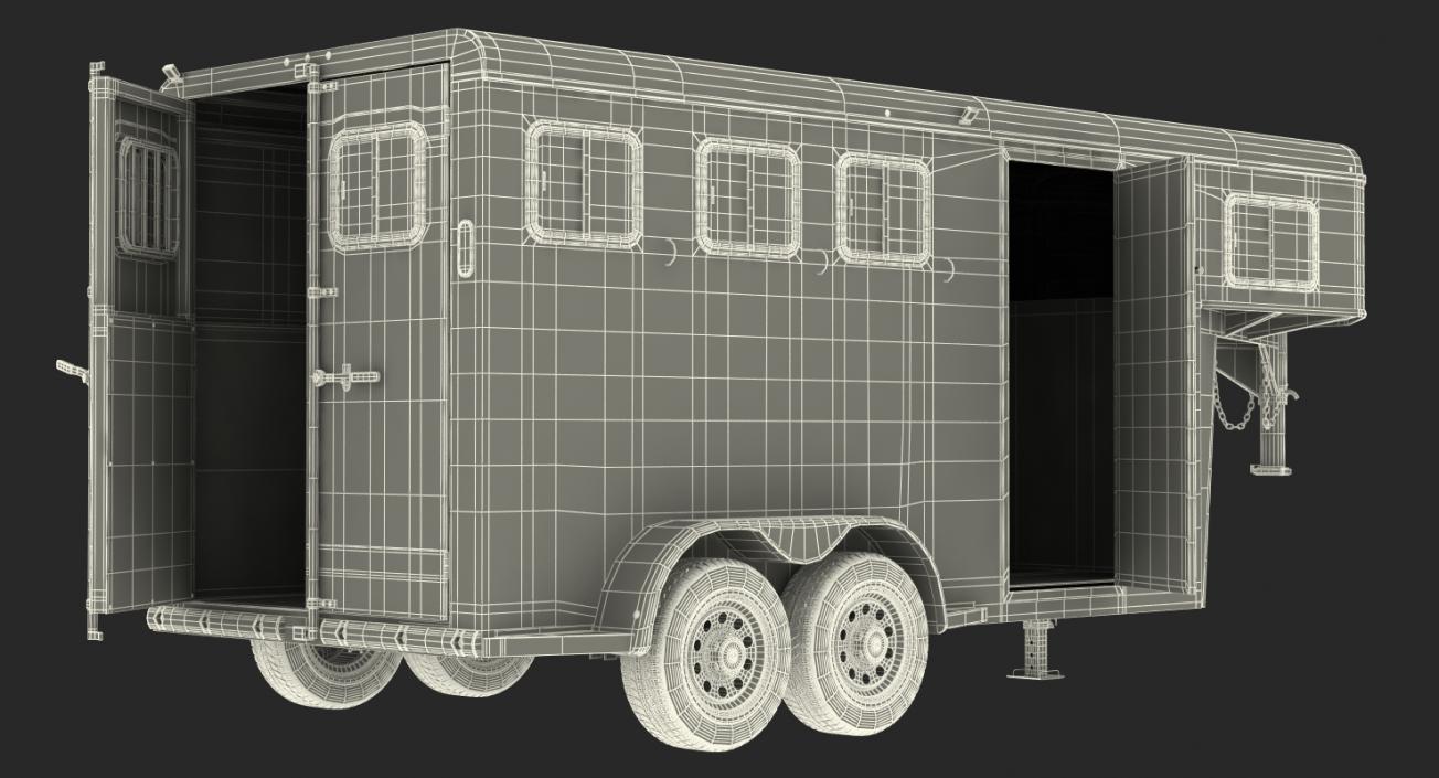 Horse Living Quarters Trailer 3D model