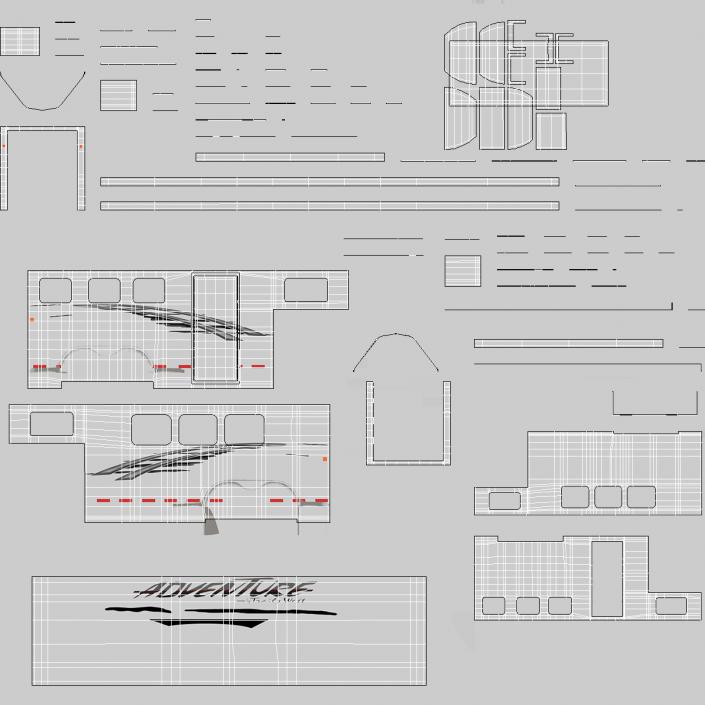 Horse Living Quarters Trailer 3D model