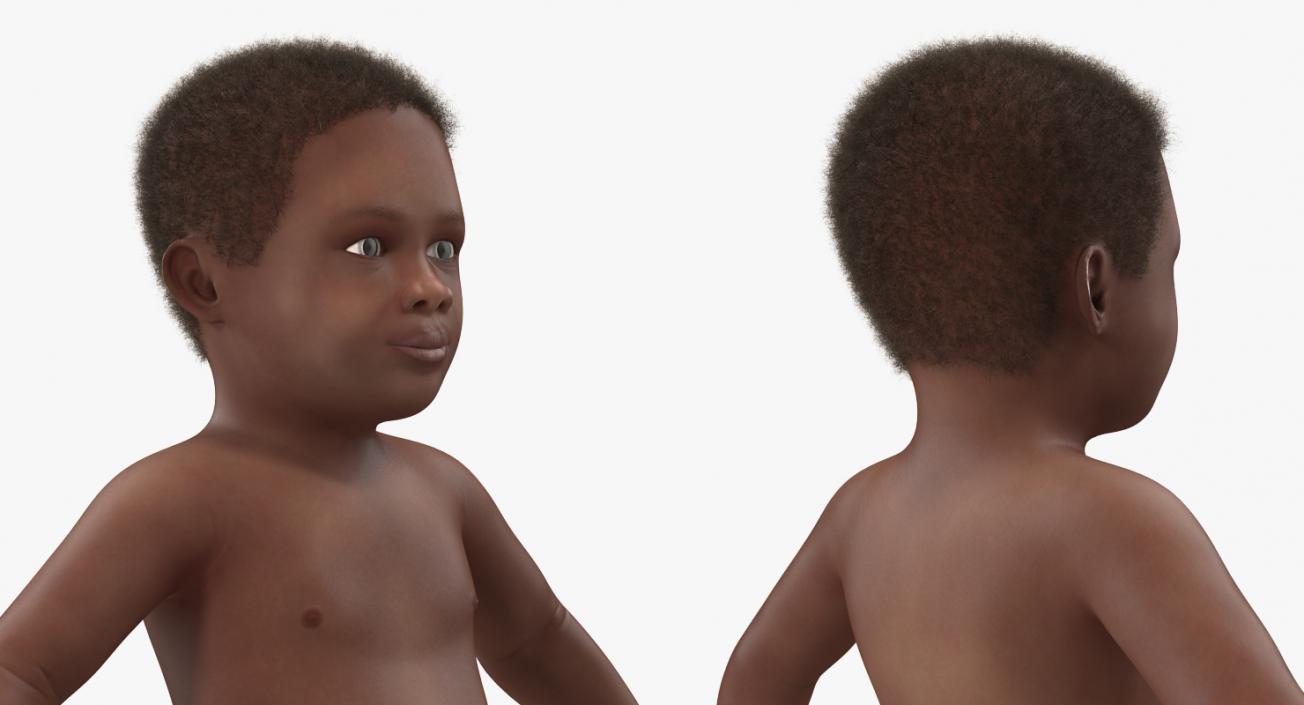 3D Small Baby Boys Rigged Collection model