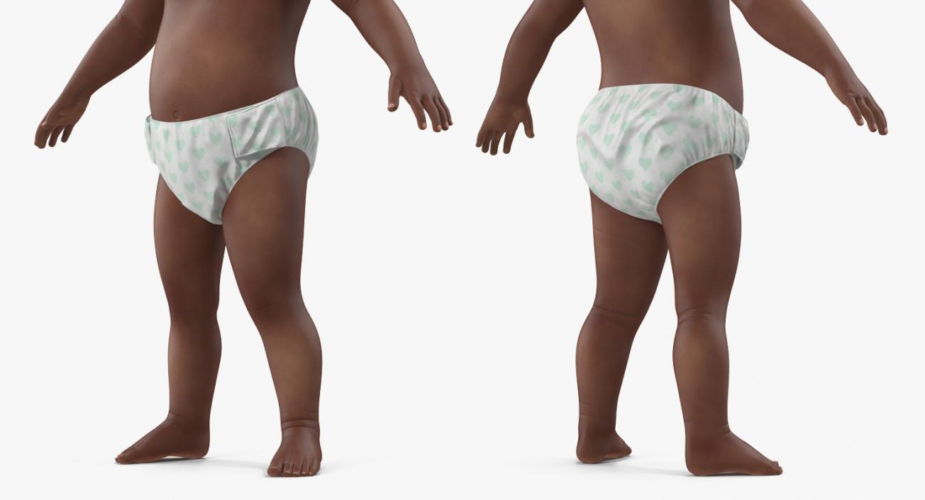 3D Small Baby Boys Rigged Collection model