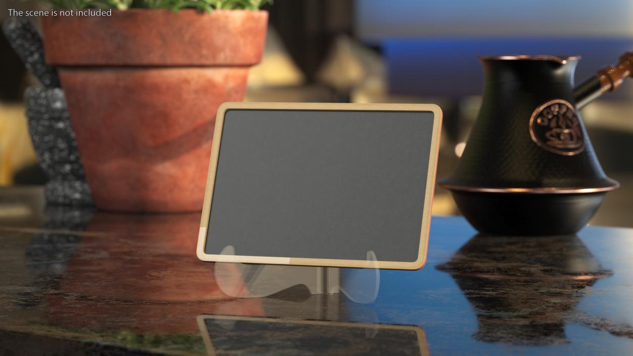 3D Hand-held Plywood Chalkboard model