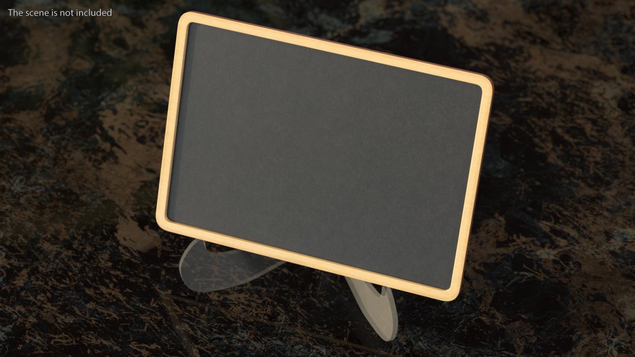 3D Hand-held Plywood Chalkboard model