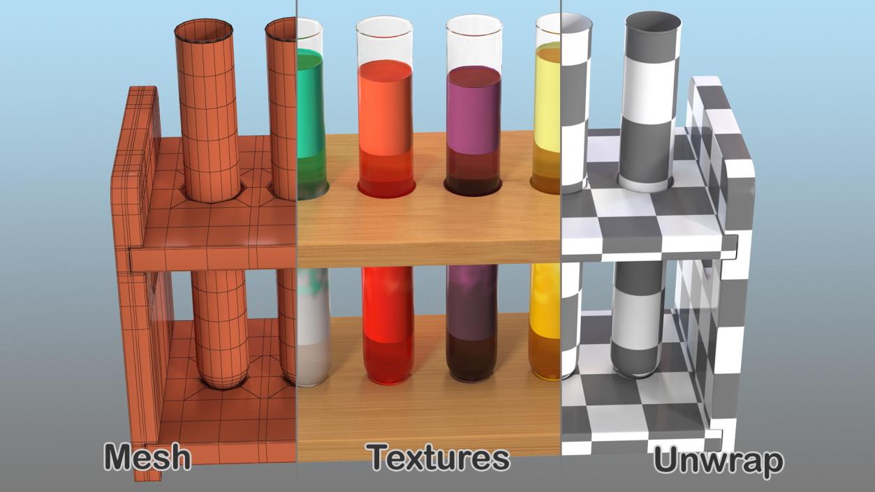 Laboratory Test Tubes Collection 2 3D model